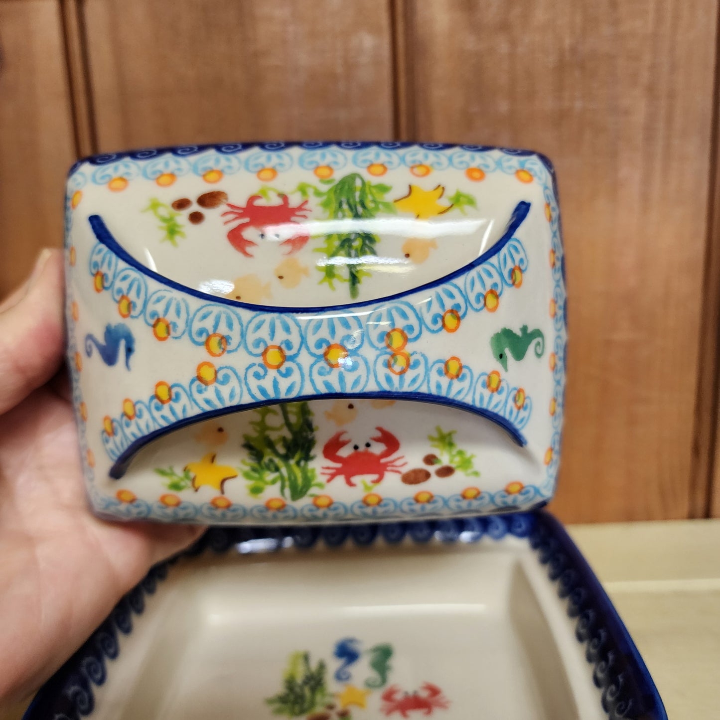 Butter Dish Crab Sealife 884