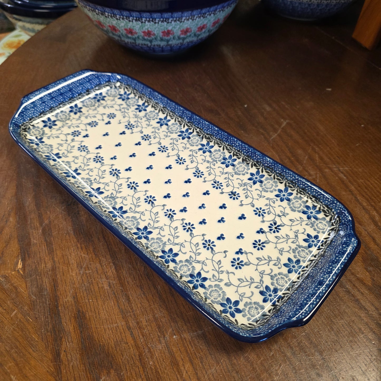 Tray   5.5" x 12"    2158X ~ Silver Lace