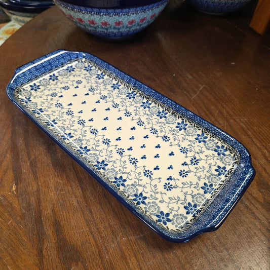 Tray   5.5" x 12"    2158X ~ Silver Lace