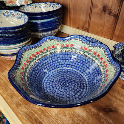 Bowl   Wavy Edge   Large  12" 693-1916X  Maraschino pf0526