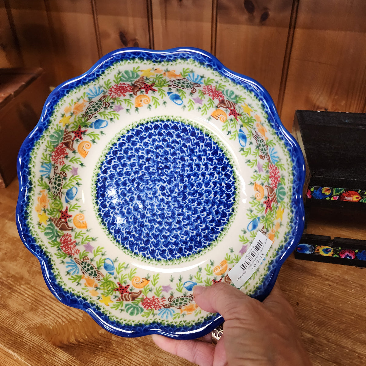 Bowl 9" ruffle / Turtle 575