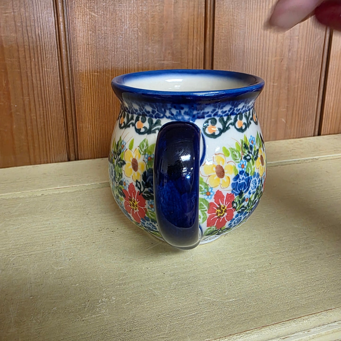 Mug 12 oz small MOM flowers 590