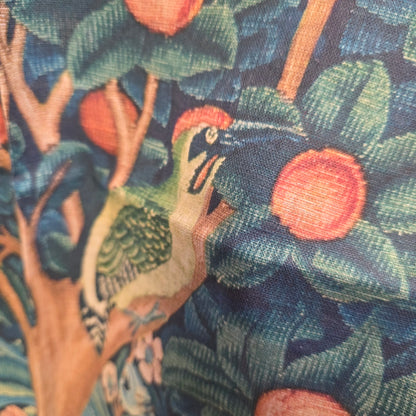 Towel ~ Linen  Woodpecker ~ Lithuania ~ William Morris