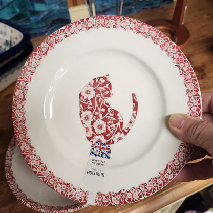 Burleigh 2 pc Bowl & Plate Red **NOT Polish Pottery