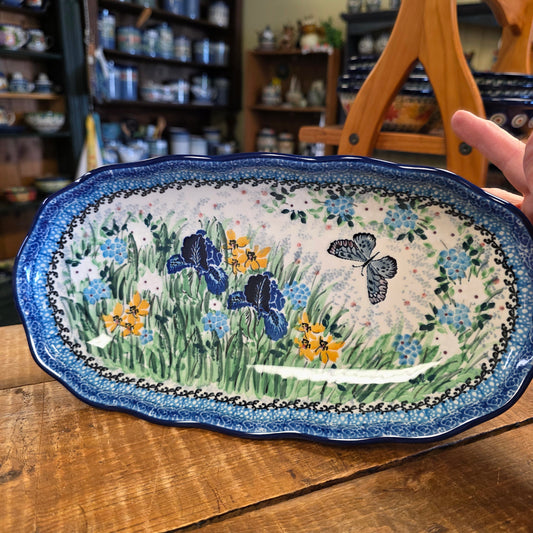 Tray   Scalloped Oval   6.25" x 12.5"   U5132 ~ U4