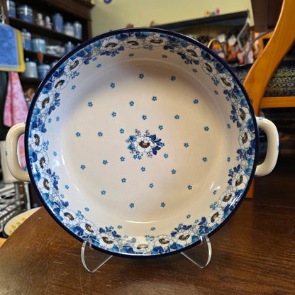 Baker   Round w/ Handles   10" 420-2222X  Snow Poppy pf0526