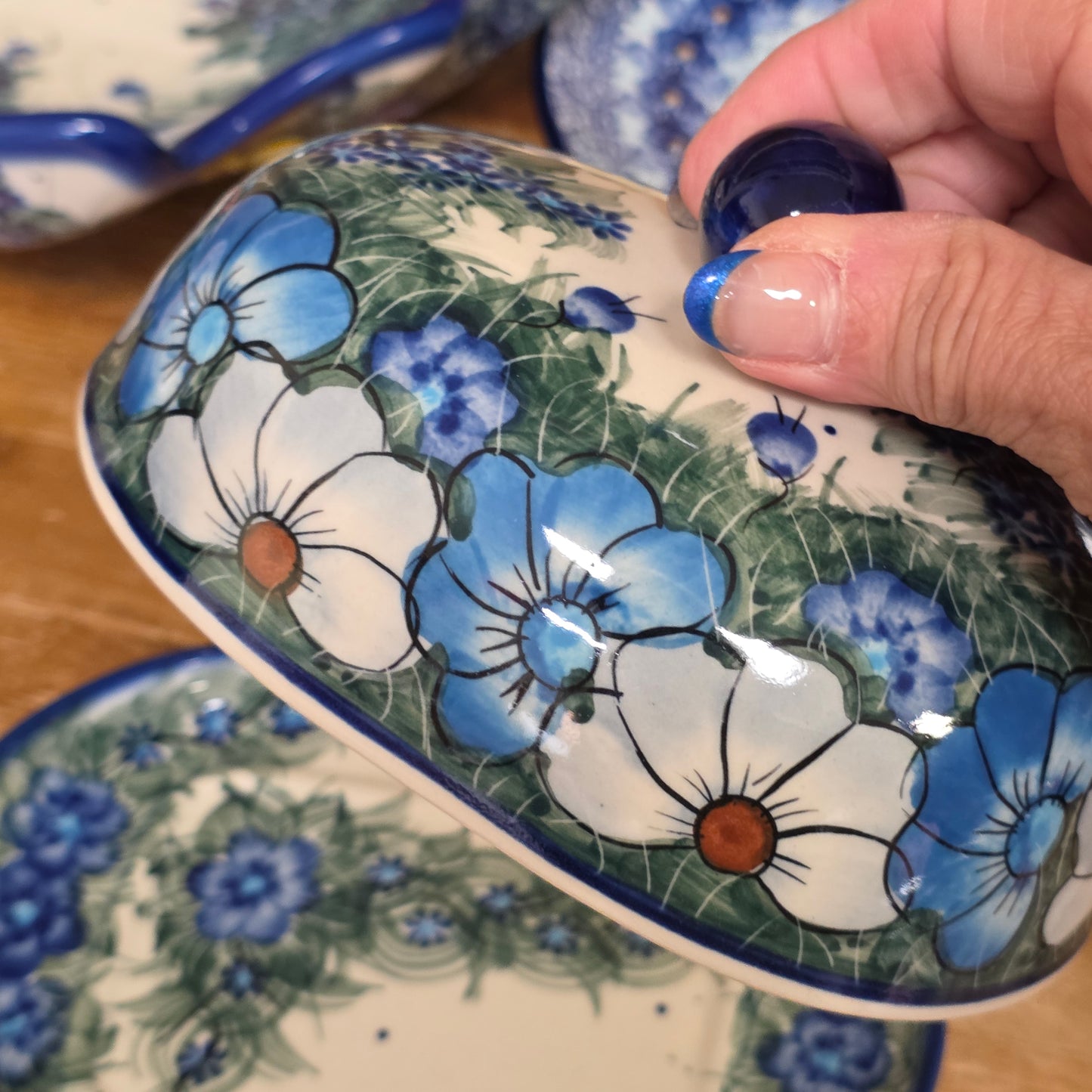 Butter Oval / Blue/Grey 127/12