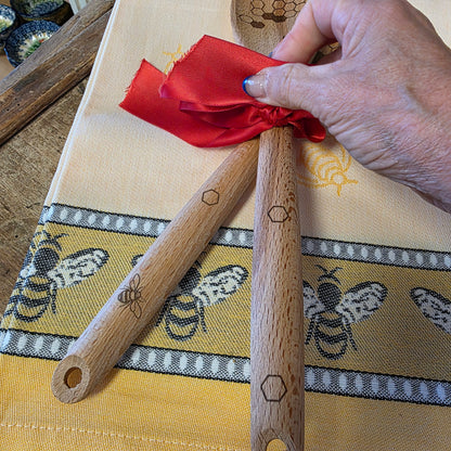 Bundle ~ Bee towel and wooden spoons (Save $10)
