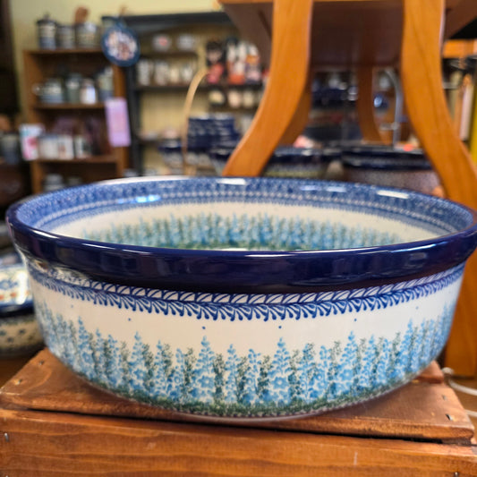 Bowl   Serving   12.5" W 116-3279X  Virginia Bluebells pf0526