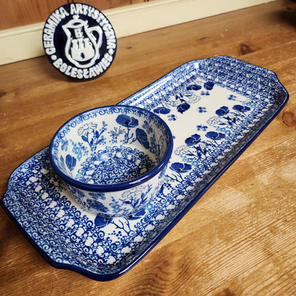 2 pc / Tray & Ramekin 2902X Evening Posies