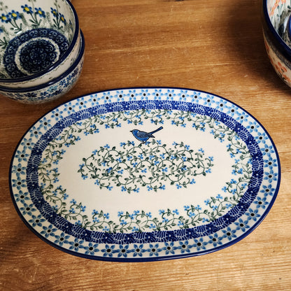 Oval Platter ~ Small 10.5" x 7.3"    G69-1932X  Song Bird pf0526