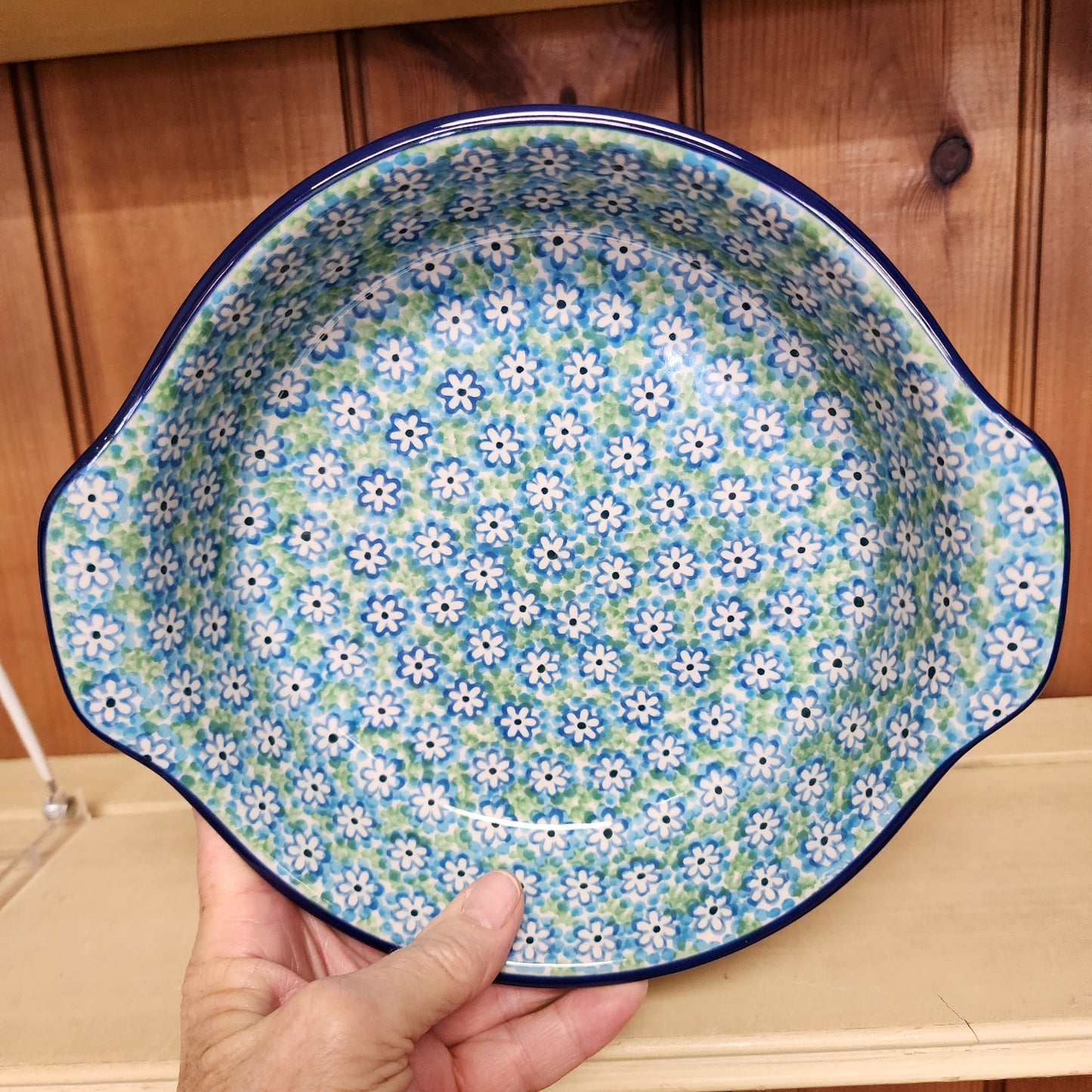 Baker ~ Round w/ Handles ~ 8"  2252X ~ Key Lime