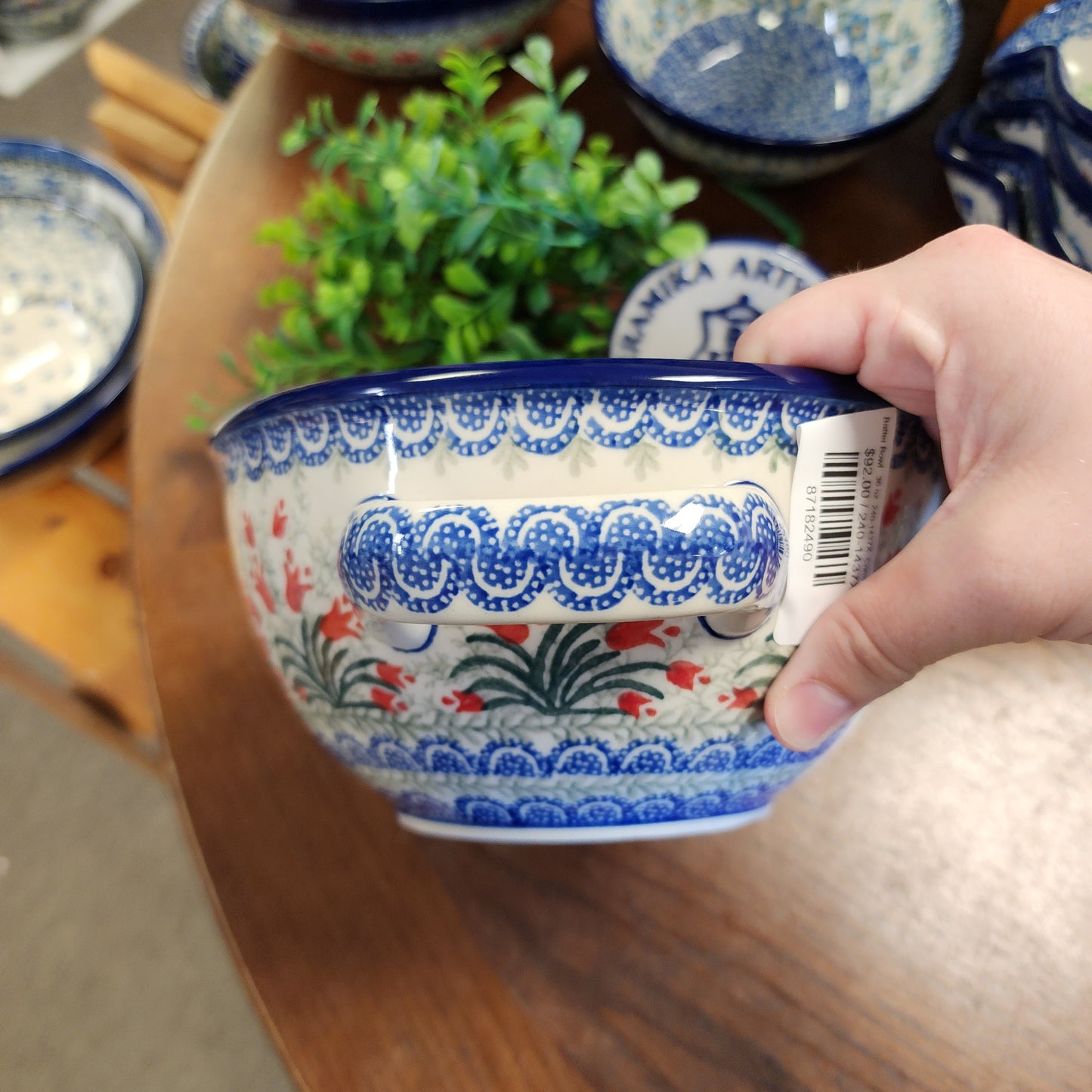 Batter Bowl   36 oz  240-1437X  Crimson Bells pf0526