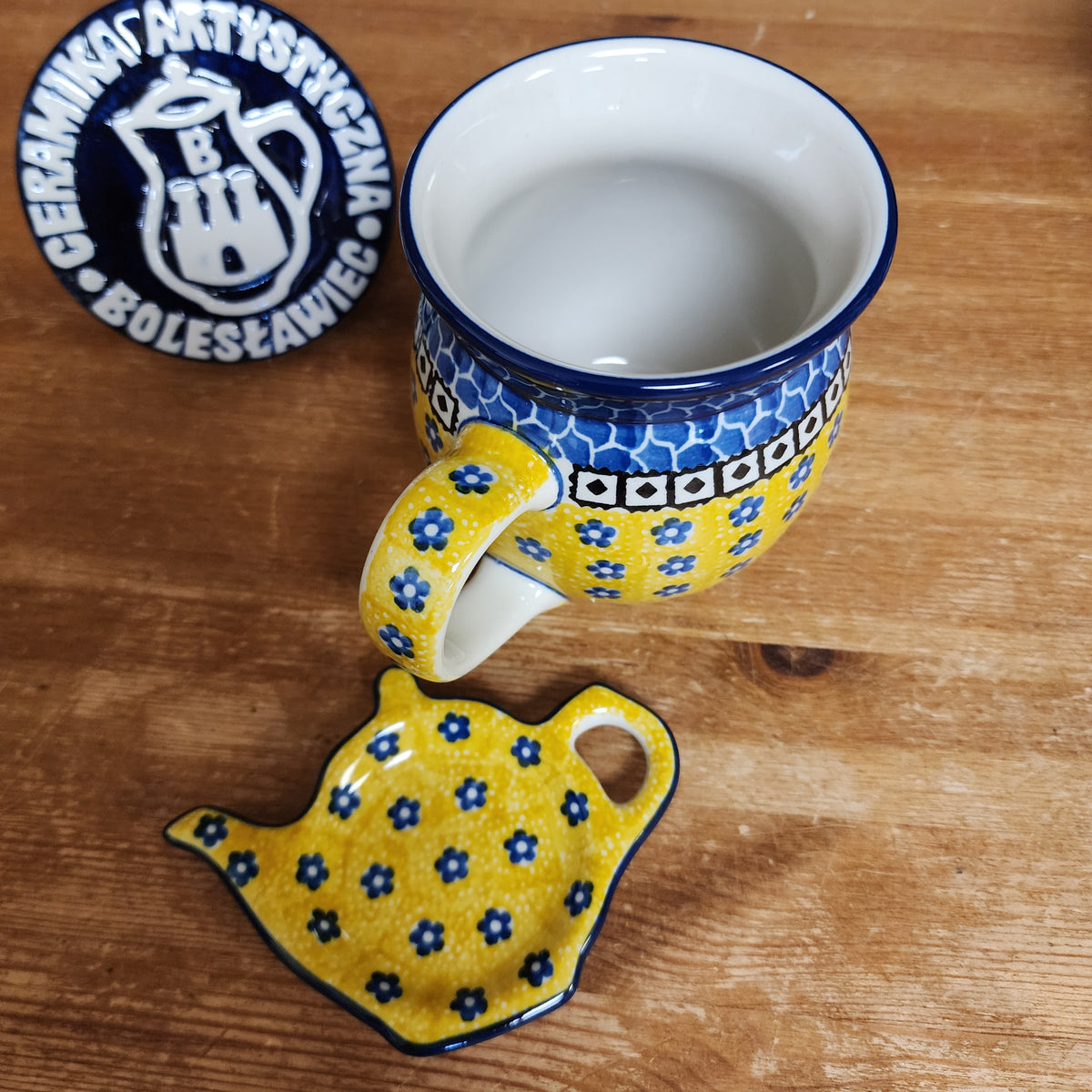 2 pc / 16 oz. Bubble Mug & Tea Bag Holder 0242X Sunburst