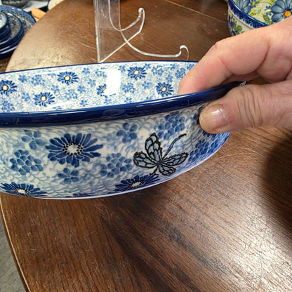 Baker   Round w/ Handles   10" 420-2999X  Blue Dragonfly pf0526