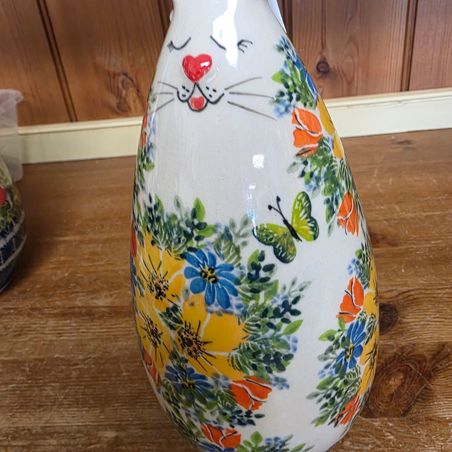 Bunny 12" / green butterfly yellow ears