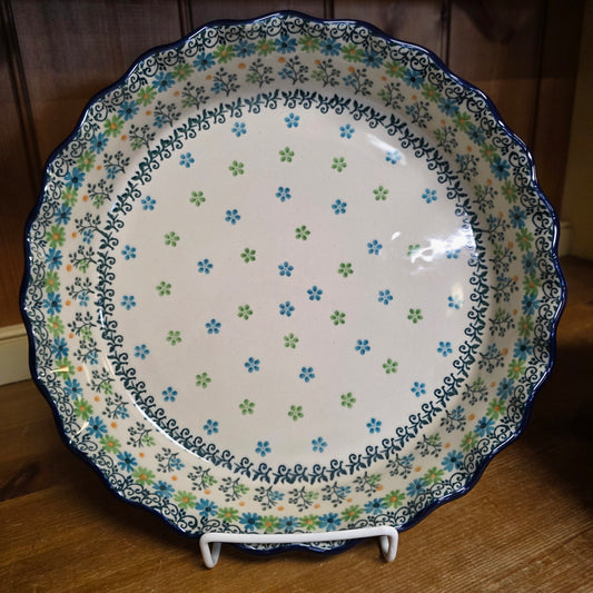 Pie Plate   Fluted   10"   2362X ~ Beach Sparkle