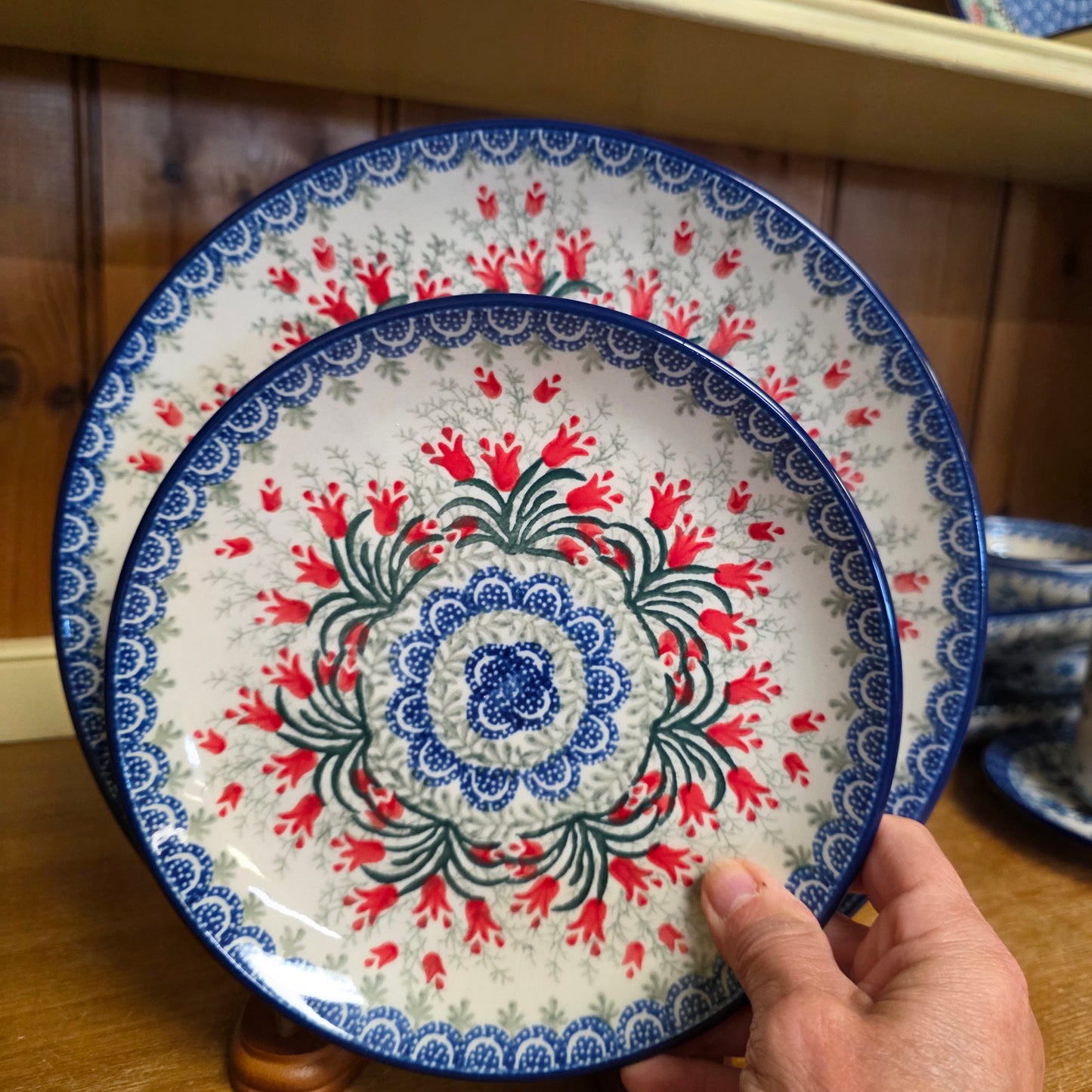 2 pc Plate ~ Crimson Bells  Save $10