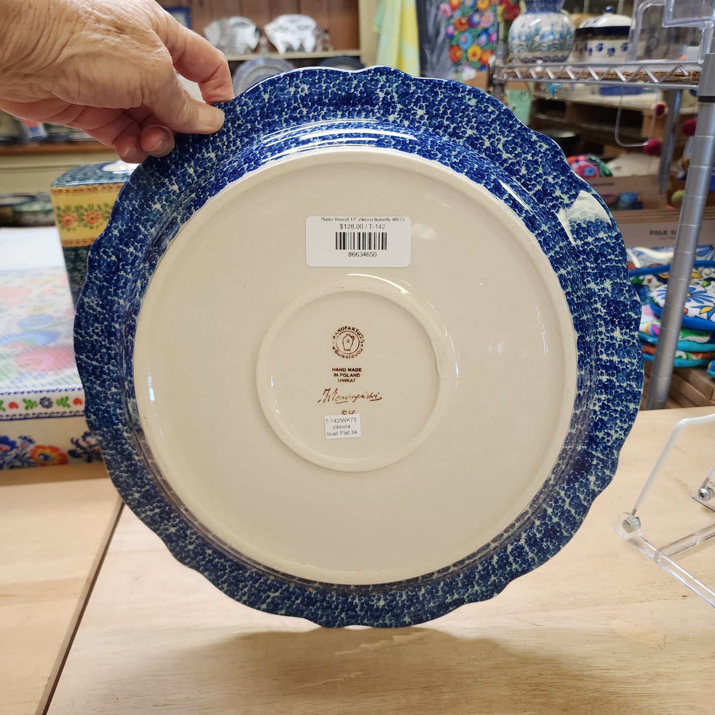 Platter Round 13" Viktoria Butterfly WK73