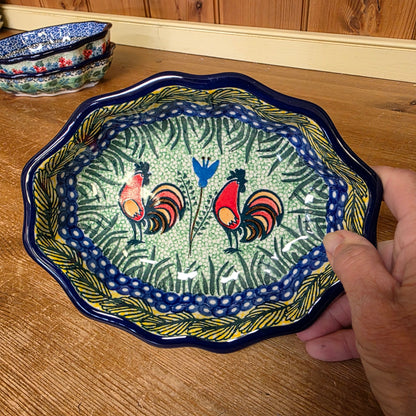 Bowl   Oval Fluted   6" x 7.5" A27-U2663  U3 pf0526