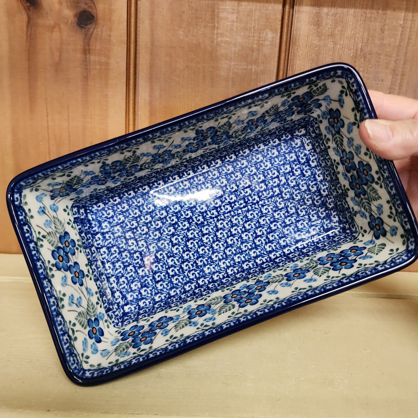 Baker ~ Loaf Pan ~ 7.75"w X 8"L 2272X ~ Parisian Posies