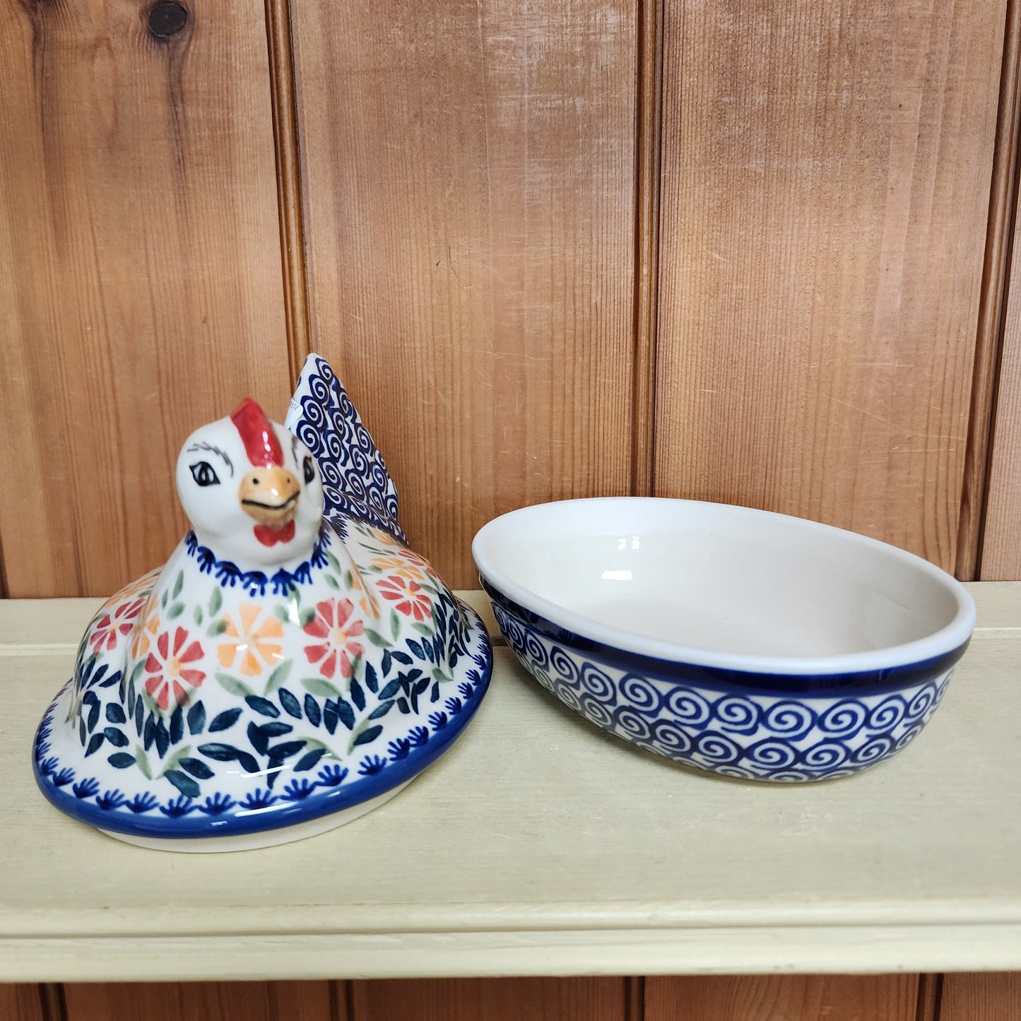 Chicken Box Jar /  Marigold js14