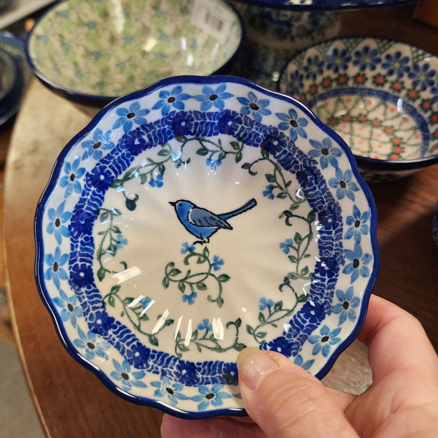 Bowl   Scalloped   4.5" 023-1932X  Song Bird pf0526