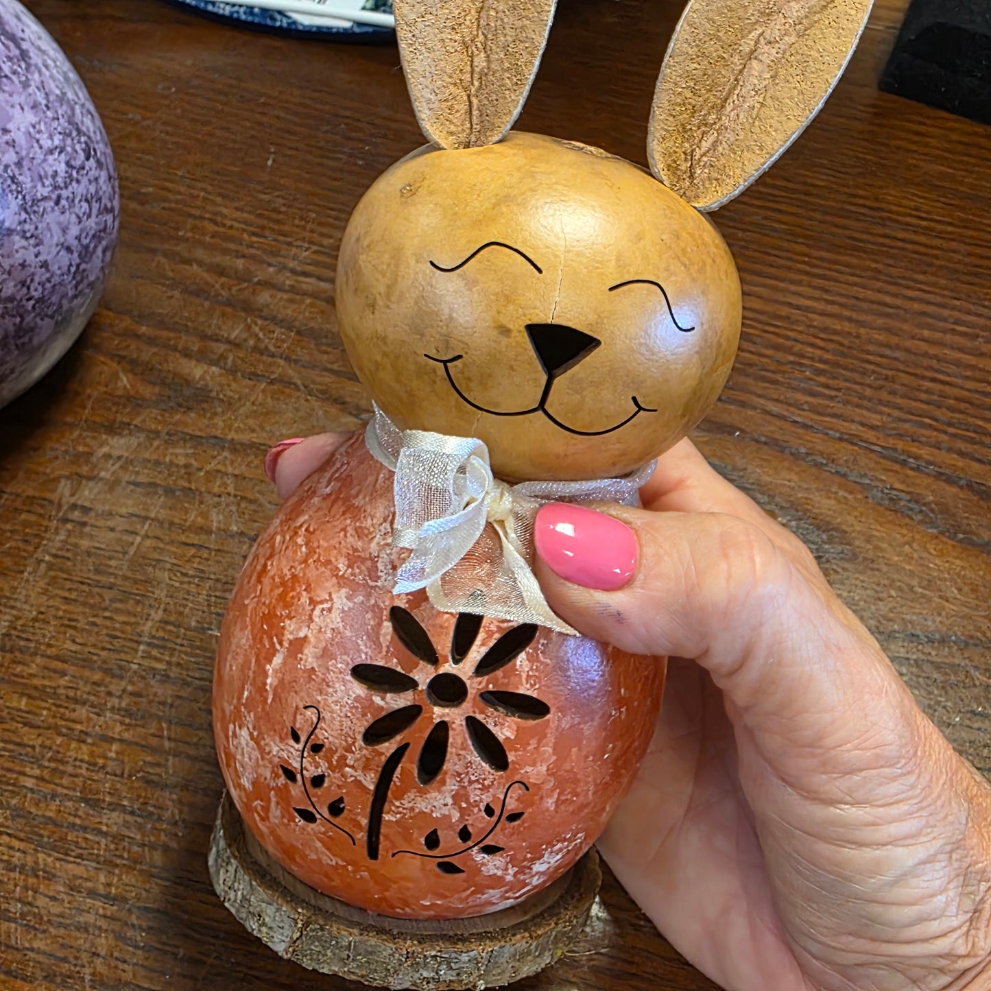 Gourd ~ terra cotta color Willow Bunny