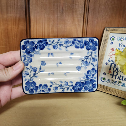 Soap Dish ~ 3.25" x 4.25" A97-3428X Timeless Blue PF0526