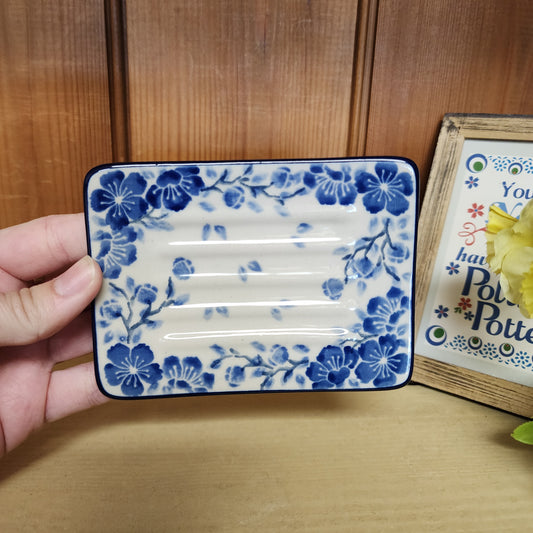 Soap Dish ~ 3.25" x 4.25" A97-3428X Timeless Blue PF0526