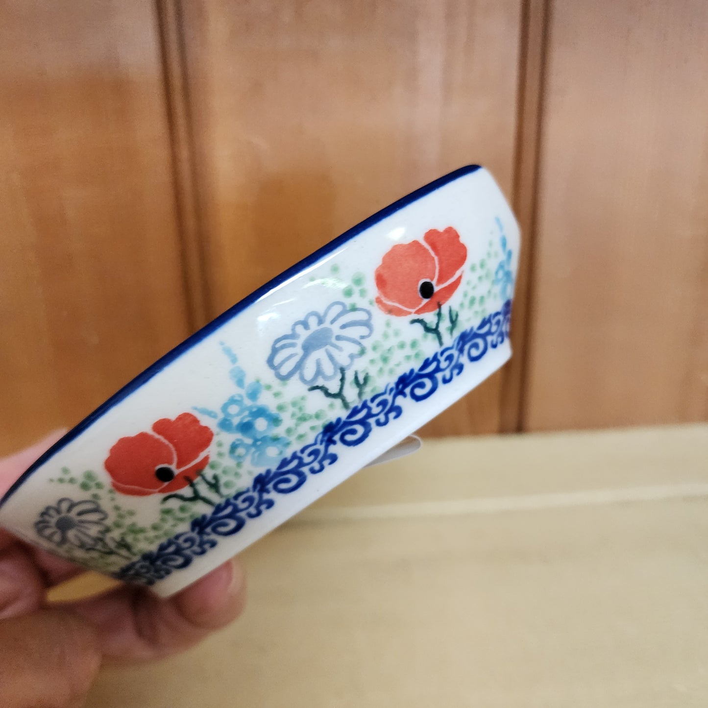 Spoon Rest   3.25"W x 5"L    2901X ~ Red Poppy Garden