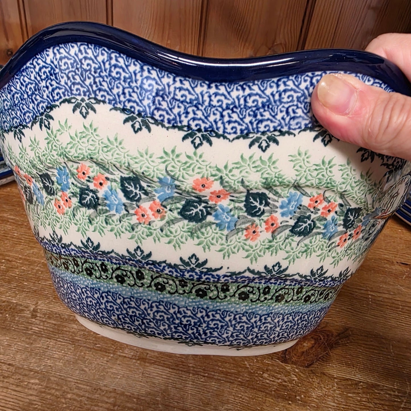 Bowl   Wavy Edge   Large  12" 693-U4553  U4 pf0526
