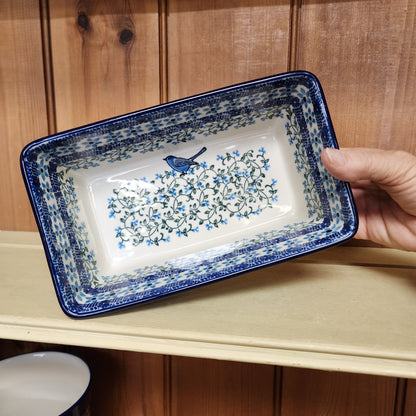 Baker ~ Loaf Pan ~ 7.75"w X 8"L 1932X ~ Song Bird