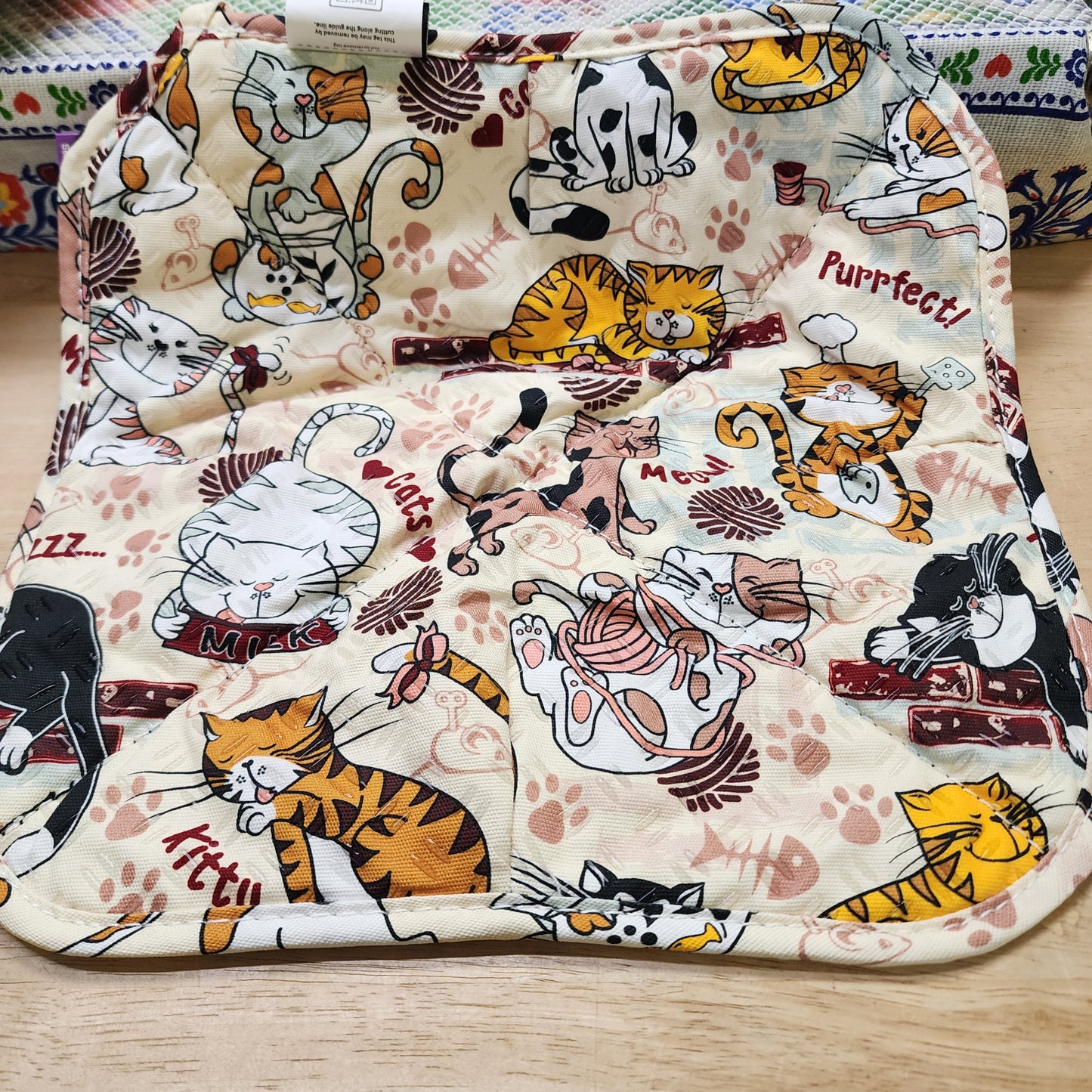 Cozy for Plate cats / black denim print