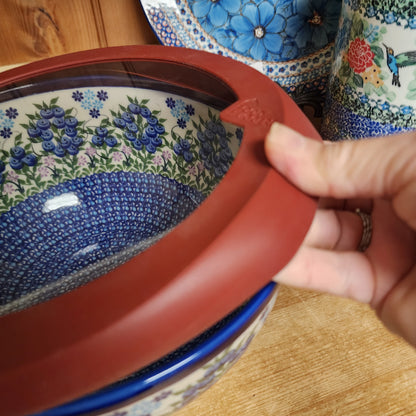 Bowl with FREE Lid ~ 9" Kalich Blue Berries