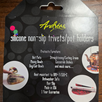 Silicone Trivet Veggies: 8" Round Trivet / Silicone