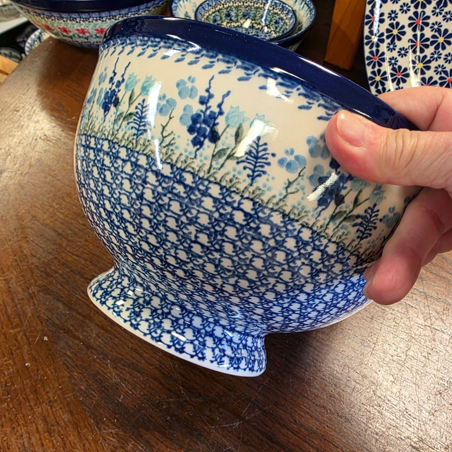 Pedestal Bowl - Large 9"wx5"H  A14-2898X  Little Gems pf0526