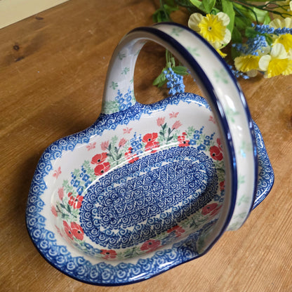 Basket with Handle   A21-3220X  Whimsical Garden pf0526
