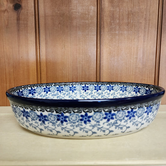 Baker Oval   9.5"    2158X ~ Silver Lace