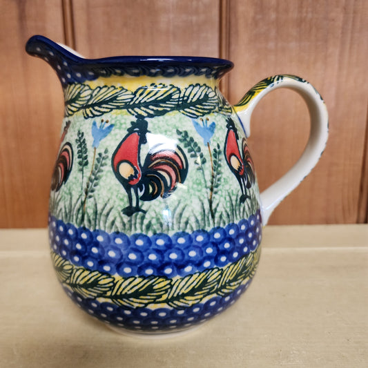 Pitcher ~ (1 qt) U2663 ~ U3 ~ Rooster ~ M. Kuczynska