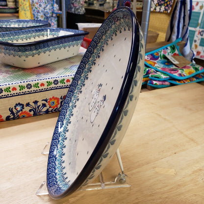 Plate ~ Rimmed ~ 9" 302-2793X  ~ Frost & Flurry Snowman