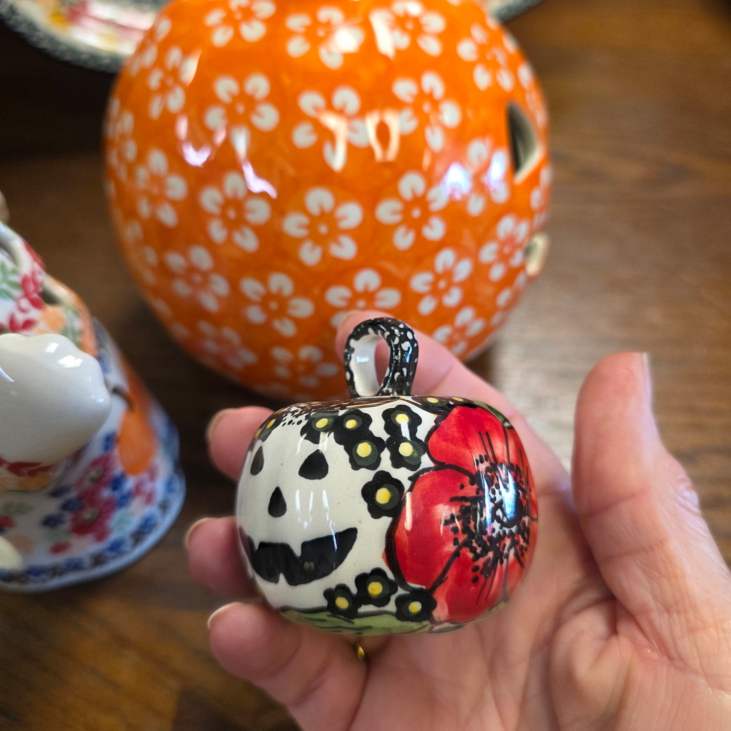 Halloween Orange jack, pumpkins 3 pc