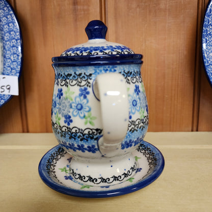 Mug w/Infuser and Saucer   12 oz.    2633X ~ Flower Works