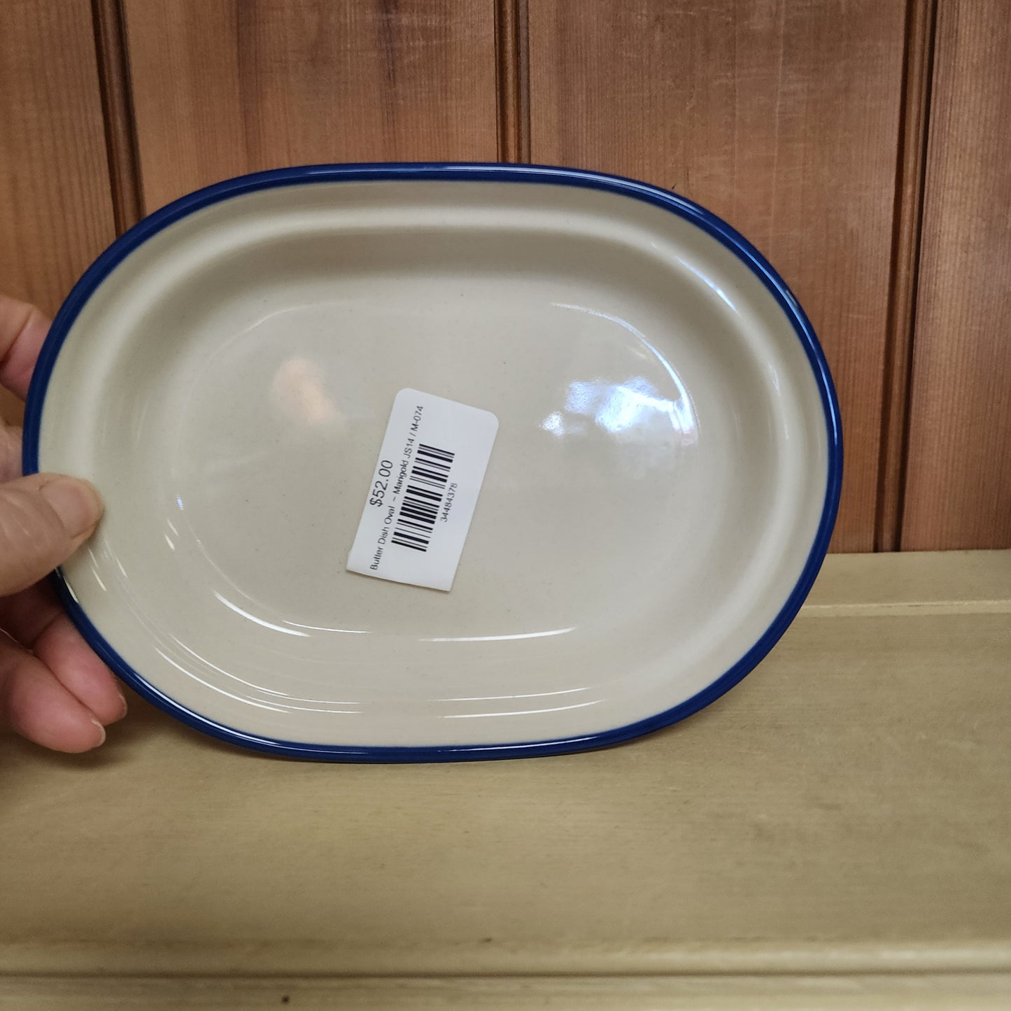 Butter Dish Oval  ~ Marigold JS14