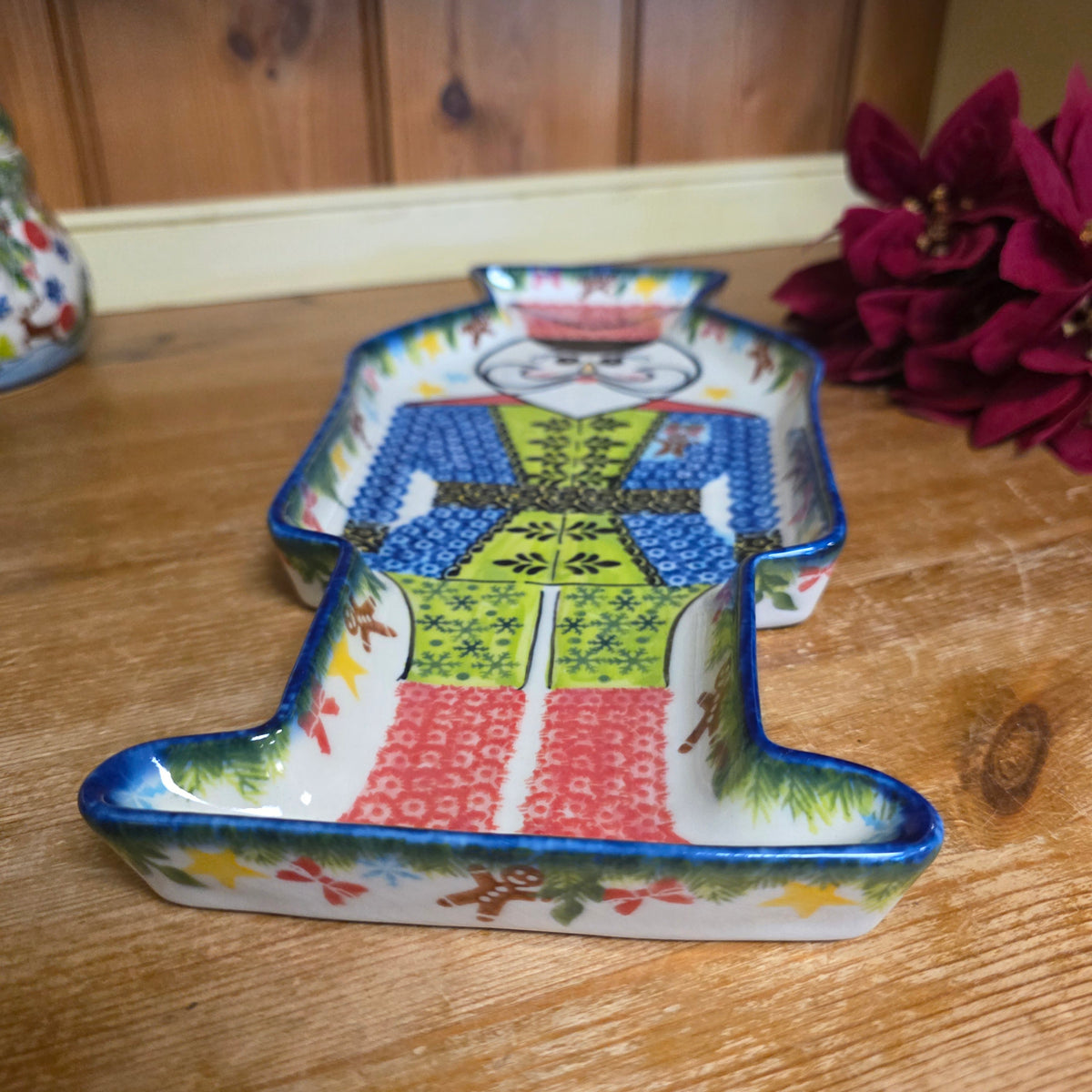 Nutcracker Tray Blue Coat 14"x6"