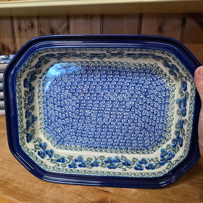 Covered Casserole Baker  9.5" x 12" 665-2273X  Winter Viola pf0526