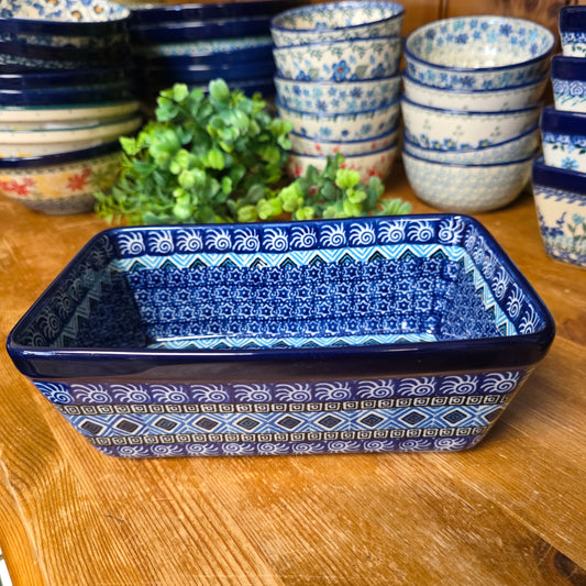 Baker   Loaf Pan  4.75"w X 8"L x 3"deep 603-1917X  Aztec Sky pf0526