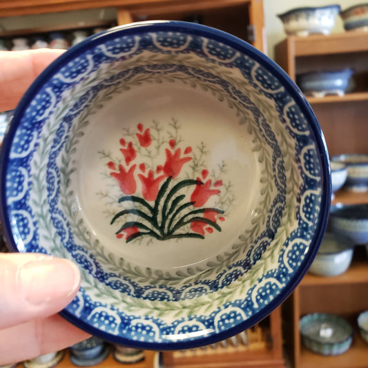 Bowl ~ Ramekin ~ 3.75" 409-1437X Crimson Bells  6.4oz