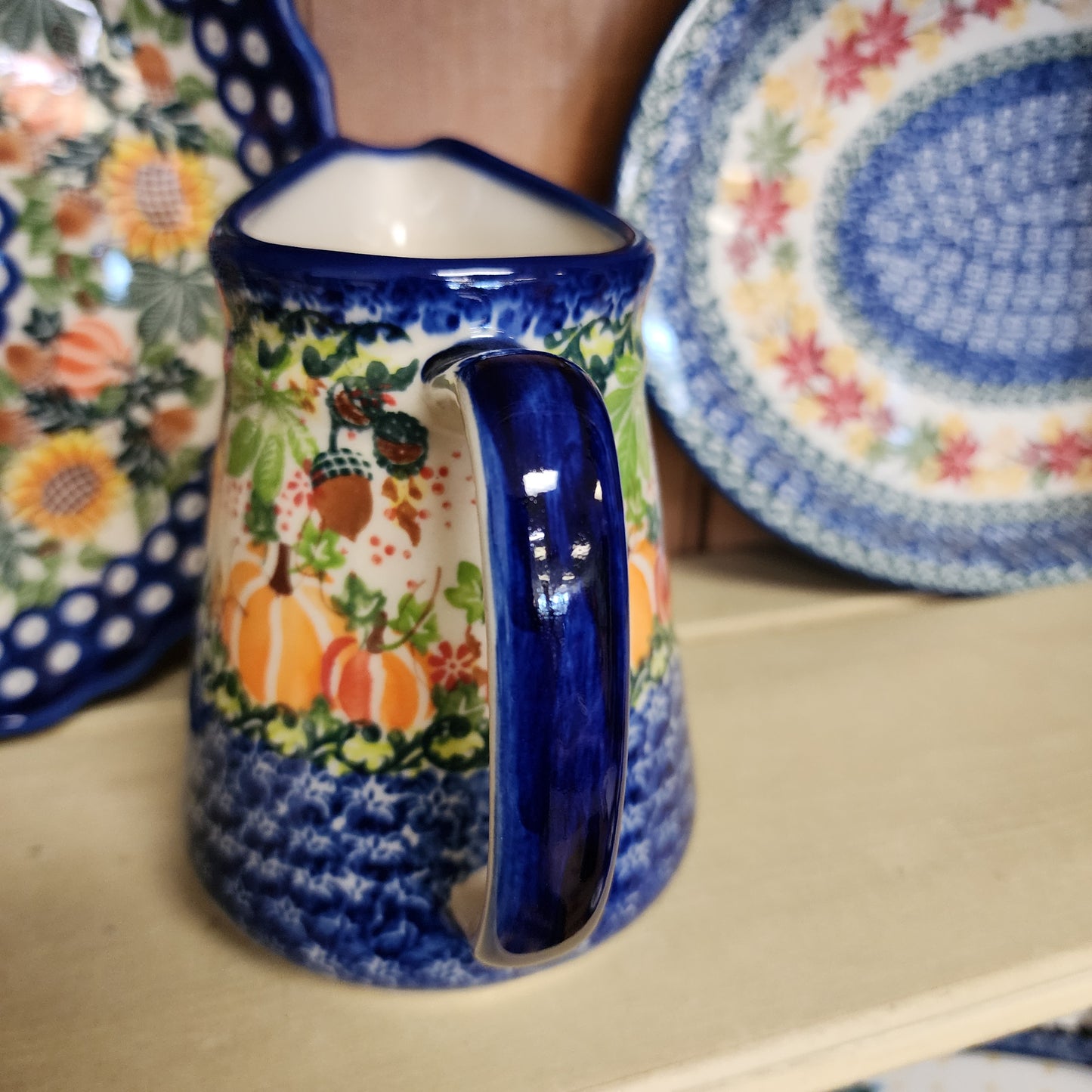Pitcher 3 cup 5.5"h  ~ Fall