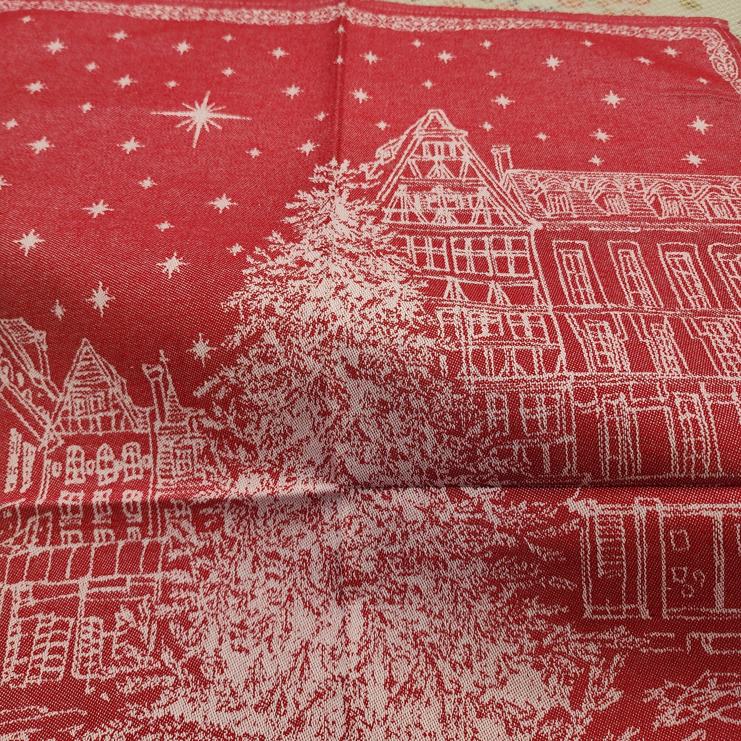 Tea Towel Euro Village Christmas